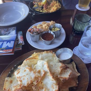 The Dock at Crayton Cove - Dock Shrimp Nachos and La Florida Paella - Seafood Near Me - Naples, Florida