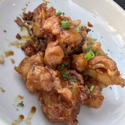 Fried cauliflower - 1/2 eaten Fried cauliflower - 1/2 eaten