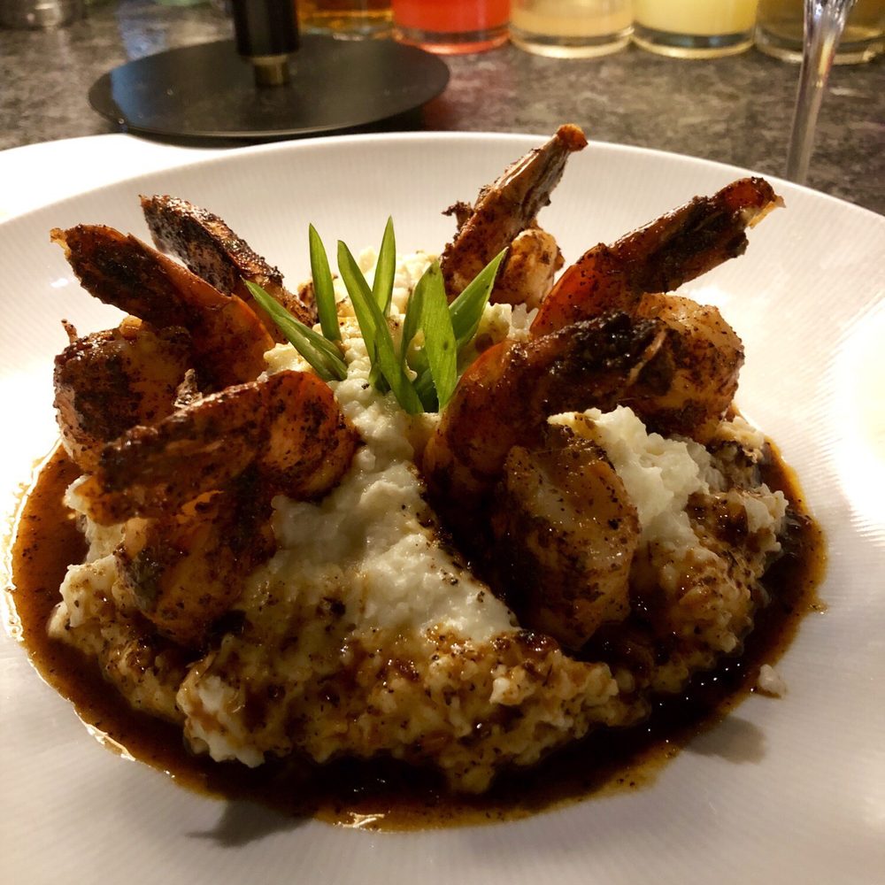 Benchmark Restaurant - Shrimp blackened with grits - Steakhouses Near Me - Perrysburg, Ohio Benchmark Restaurant - Shrimp blackened with grits - Steakhouses Near Me - Perrysburg, Ohio