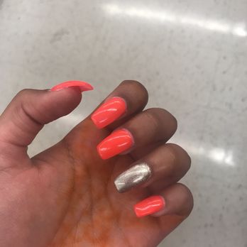 Luxury Nail Spa - Asked for holo , but got this instead. - Nail Salons Near Me - Pinole, California