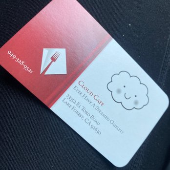 Cloud Cafe - Here's the business card - Coffee & Tea Near Me - Lake Forest, California Cloud Cafe - Here's the business card - Coffee & Tea Near Me - Lake Forest, California
