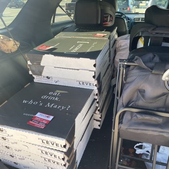 Viccino's Pizza Company - a car loaded with pizzas - Pizza Near Me - Glenview, Illinois