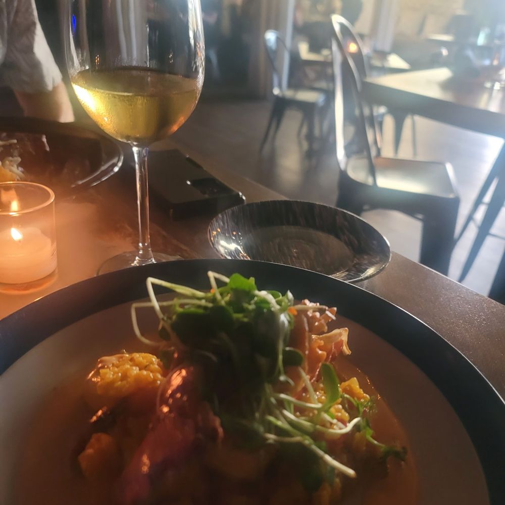 Flavour Kitchen & Wine Bar - Lobster risotto with rock shrimp - Wine Bars Near Me - Cocoa Beach, Florida