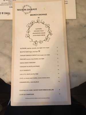 Menu photo 4 Maison Sauvage Paris, 75