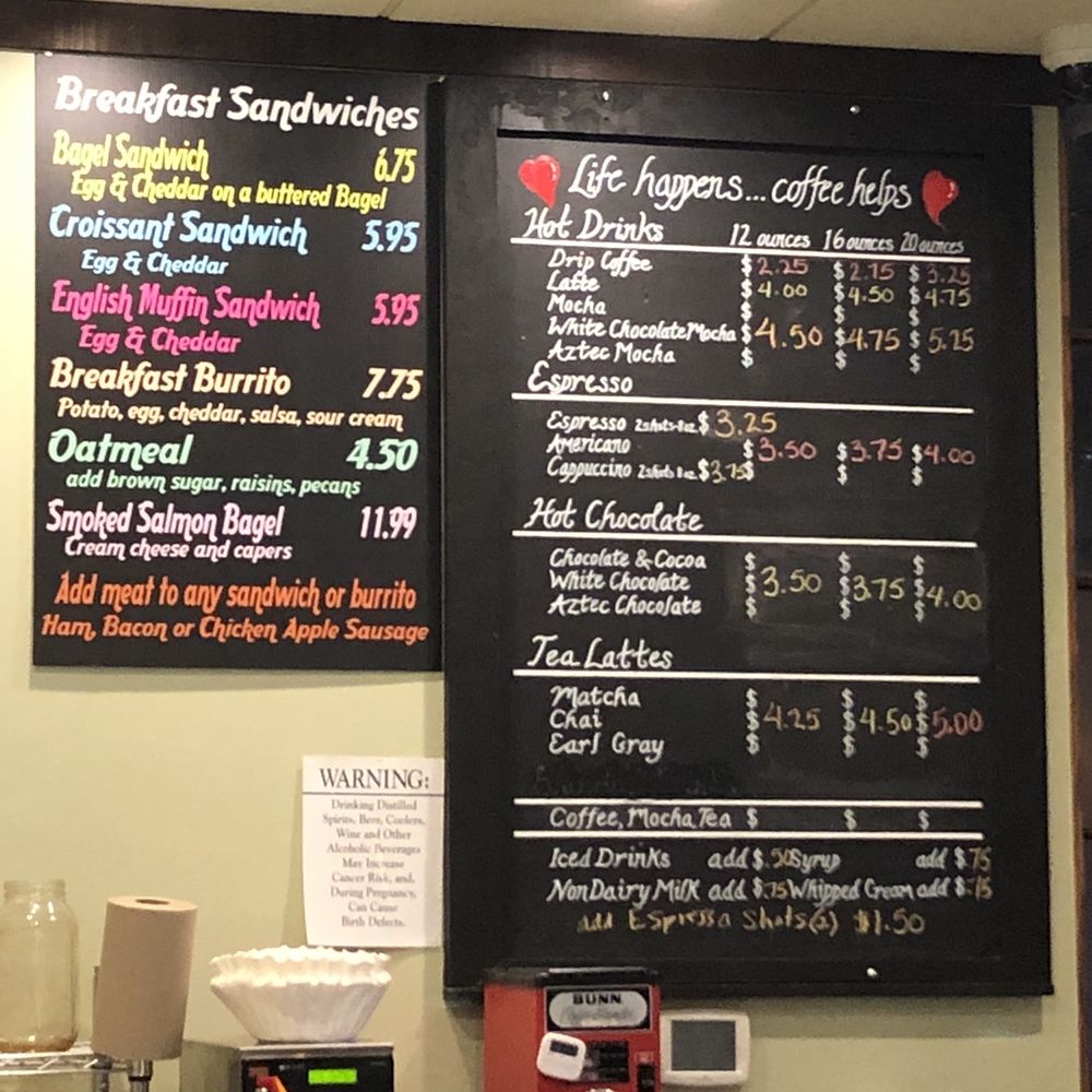 Colleen's Coffee Shop - Menu - Coffee & Tea Near Me - Santa Rosa, California