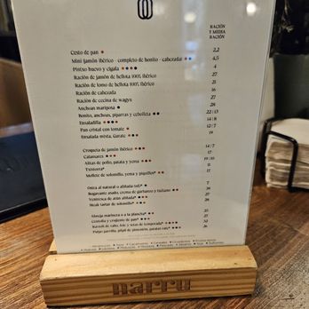 Narru - Menu - Basque Near Me - Donostia / San Sebastián, SS