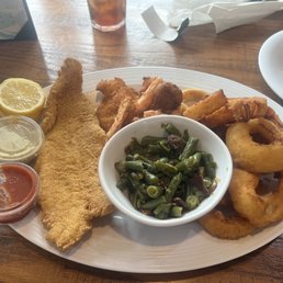 Seafood platter- yum! Big enough to share!