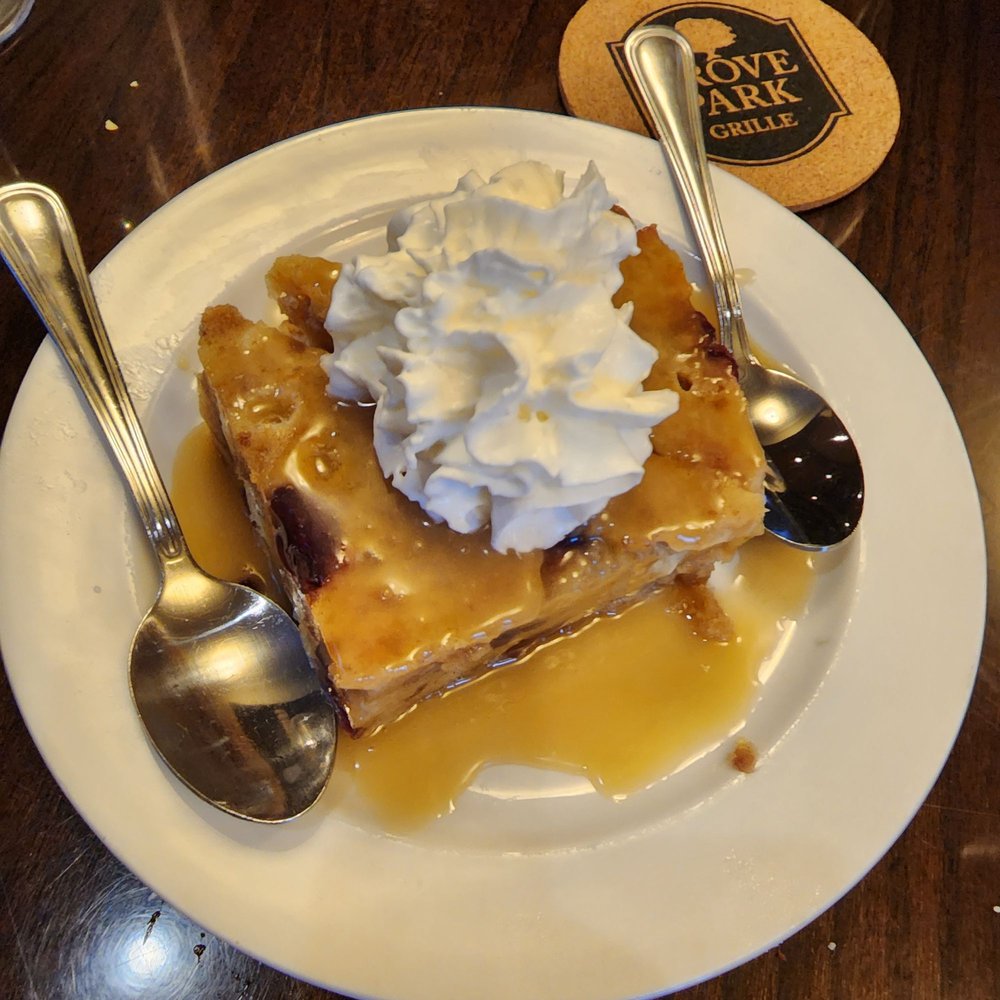 Grove Park Grille - Bread pudding - American Near Me - Cincinnati, Ohio Grove Park Grille - Bread pudding - American Near Me - Cincinnati, Ohio