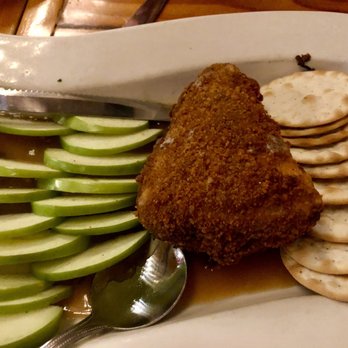 Square Root - Pecan crusted Brie, Carmel sauce, and apples... good - American Near Me - Brevard, North Carolina Square Root - Pecan crusted Brie, Carmel sauce, and apples... good - American Near Me - Brevard, North Carolina