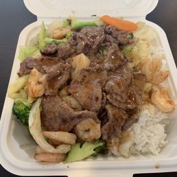 Chicken,beef And Shrimp Teriyaki