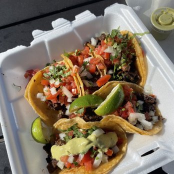OMG Tacos - OMG Steak Tacos on corn tortillas with green sauce. - Tacos Near Me - The Colony, Texas