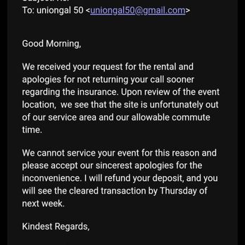 LuxLavatories - Mobile Restroom Rentals - They emial they sent saying they would give a refund that never came. - Portable Toilet Services Near Me LuxLavatories - Mobile Restroom Rentals - They emial they sent saying they would give a refund that never came. - Portable Toilet Services Near Me