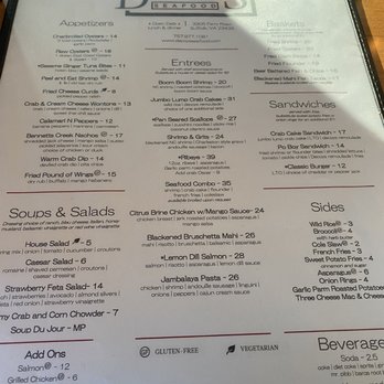 Decoys Seafood - Menu - Seafood Near Me - Suffolk, Virginia
