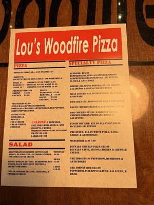 Menu photo 2 Lous Woodfire Pizza San Antonio, TX