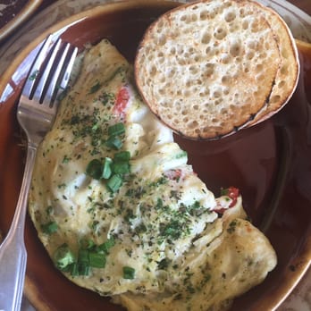 Another Broken Egg Cafe - Egg white omelet (goat cheese and veggies) with English muffin. - Breakfast & Brunch Near Me - Indianapolis, Indiana