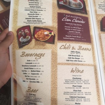 Brad's Restaurant - App and drink menu - Seafood Near Me - Pismo Beach, California