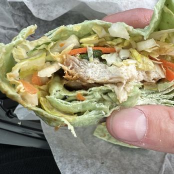 Crave Protein Cafe - THAI CHICKEN WRAP W/ PEANUT SAUCE - Cafes Near Me - Gilbert, Arizona Crave Protein Cafe - THAI CHICKEN WRAP W/ PEANUT SAUCE - Cafes Near Me - Gilbert, Arizona
