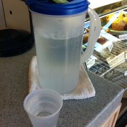 Ice water for the thirsty. Walkers and cyclists stop by.