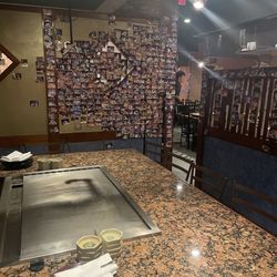 Hibachi Sushi Ya - Photos everywhere and it's covering the window!