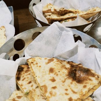 Curry & Kabab Bistro - 90. Aloo Paratha 86. Garlic Naan - Indian Near Me - Huntington Beach, California