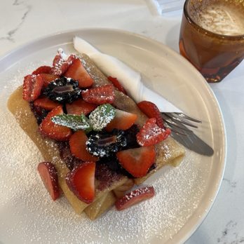 Criterion coffee - Ricotta filled crepe with cortado. - Coffee & Tea Near Me - Pasadena, California