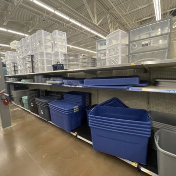 Walmart Supercenter - empty shelves with bins - Grocery Near Me - Greensboro, North Carolina Walmart Supercenter - empty shelves with bins - Grocery Near Me - Greensboro, North Carolina