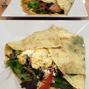 The Creperie - Chicken crepe and smoked salmon crepe. My wife and I both enjoyed. For dessert raspberry Belgian chocolate crepe- delicious ! - Creperies Near Me - Turlock, California The Creperie - Chicken crepe and smoked salmon crepe. My wife and I both enjoyed. For dessert raspberry Belgian chocolate crepe- delicious ! - Creperies Near Me - Turlock, California