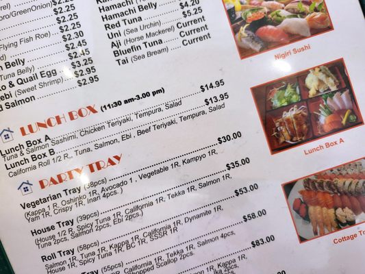 Menu photo 3 Sushi House Richmond, BC Menu photo 3 Sushi House Richmond, BC