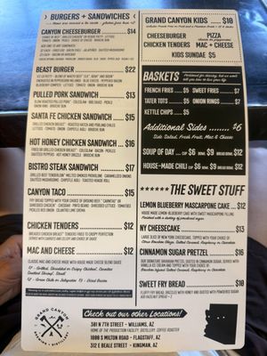 Menu photo 3 Grand Canyon Brewing & Distillery Page, AZ Menu photo 3 Grand Canyon Brewing & Distillery Page, AZ