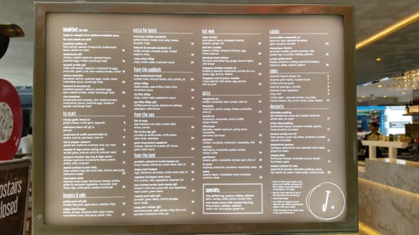 Menu photo 1 Jimmy's on the Mall Brisbane, QLD Menu photo 1 Jimmy's on the Mall Brisbane, QLD