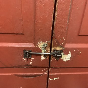 The Spot - Weird bathroom locks - Burgers Near Me - Galveston, Texas The Spot - Weird bathroom locks - Burgers Near Me - Galveston, Texas