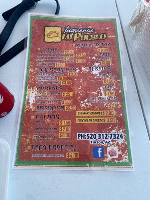Menu photo 4 Taqueria Mi Pueblo Tucson, AZ Menu photo 4 Taqueria Mi Pueblo Tucson, AZ