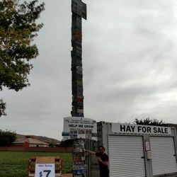 License Plate Tower