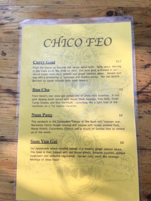 Menu photo 8 Chico Feo Folly Beach, SC Menu photo 8 Chico Feo Folly Beach, SC