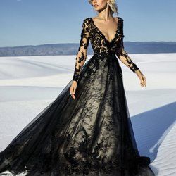 Caryn's Bridals Formals & Tuxedos - Black Wedding Dress (Zander)