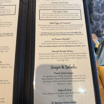 La Provence - Menu 11/3/25 - Bakeries Near Me - Vancouver, Washington