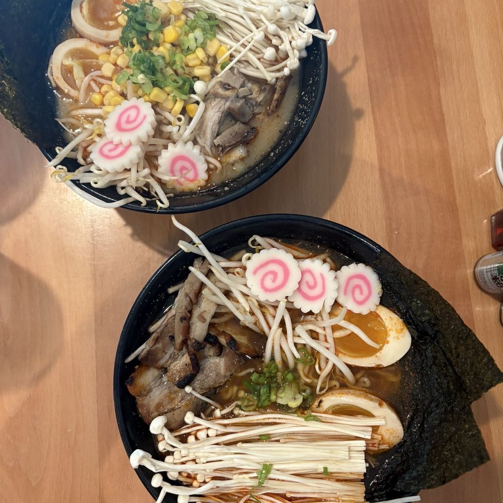 Haru - Miso Ramen (top) and Haru Shoyu Ramen (bottom) - Ramen Near Me - Reno, Nevada Haru - Miso Ramen (top) and Haru Shoyu Ramen (bottom) - Ramen Near Me - Reno, Nevada
