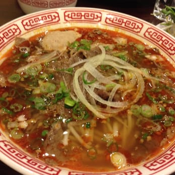 Pho So 1 - Bo Bun Hue. Spicy broth, vermicelli noodles, onions, scallions, what appears to be chili flakes, and other spices. - Vietnamese Near Me - Richmond, Virginia Pho So 1 - Bo Bun Hue. Spicy broth, vermicelli noodles, onions, scallions, what appears to be chili flakes, and other spices. - Vietnamese Near Me - Richmond, Virginia