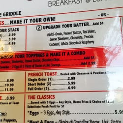 The cornerstone of the menu is pancakes, and they are huge!