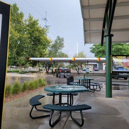 Sonic on a rainy day
