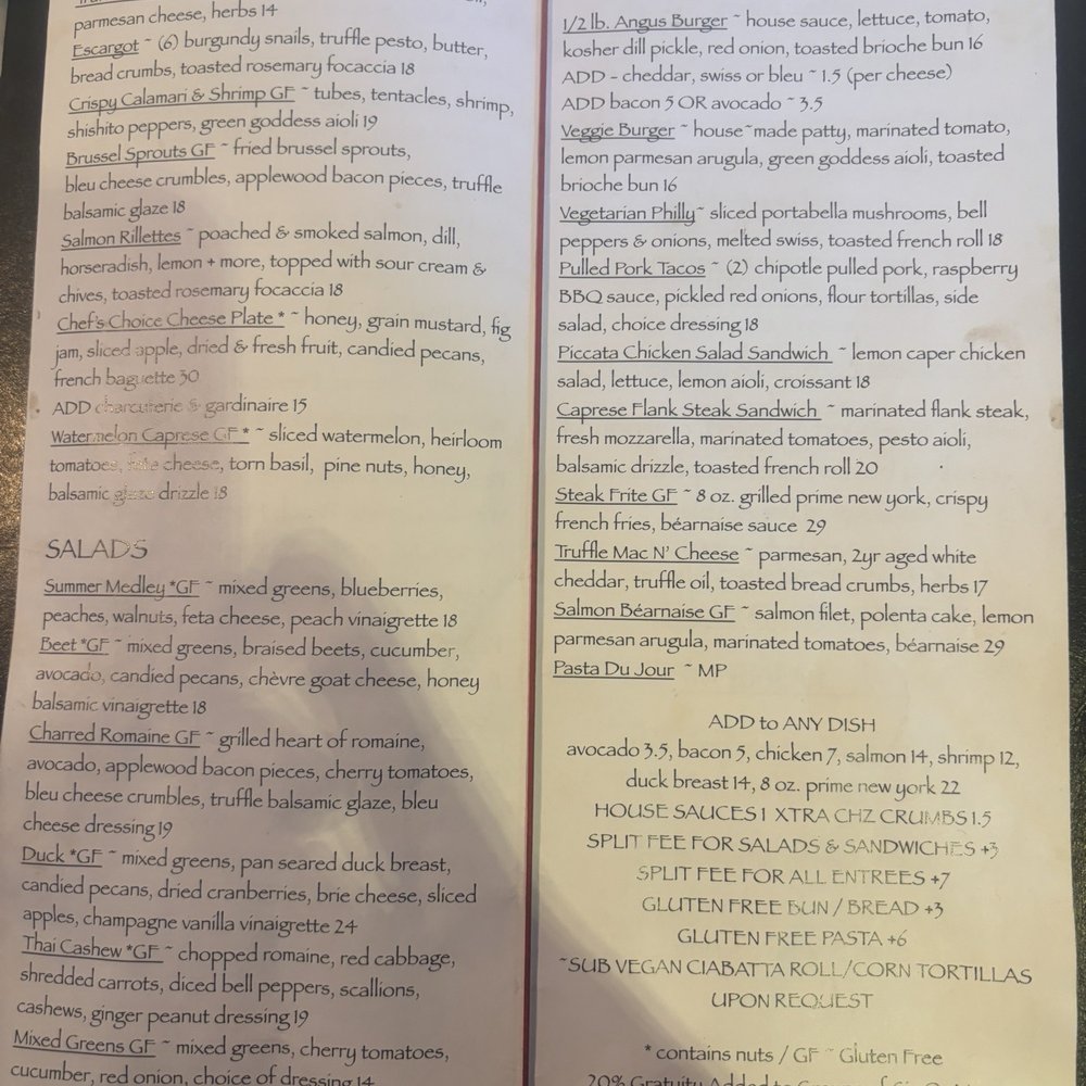 V Restaurant, Bistro & Bar - Menu - New American Near Me - Murphys, California