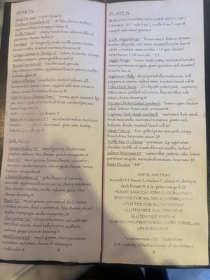 Menu photo 2 V Restaurant, Bistro & Bar Murphys, CA