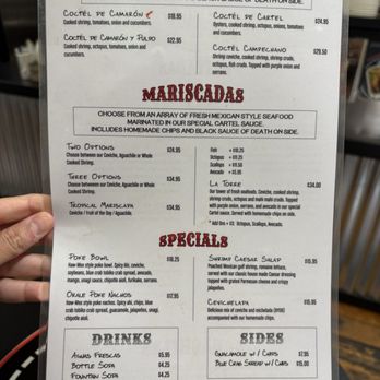 Da Seafood Cartel - Menu (2 of 2) - Seafood Near Me - Haleiwa, Hawaii