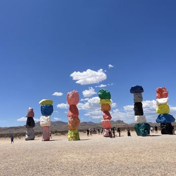 Seven Magic Mountains - 7 rocks - Public Art Near Me - Las Vegas, Nevada Seven Magic Mountains - 7 rocks - Public Art Near Me - Las Vegas, Nevada