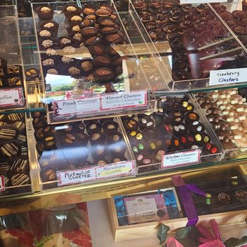 Sweet Paradise Maui - a variety of chocolates on display - Desserts Near Me - Wailea, Hawaii