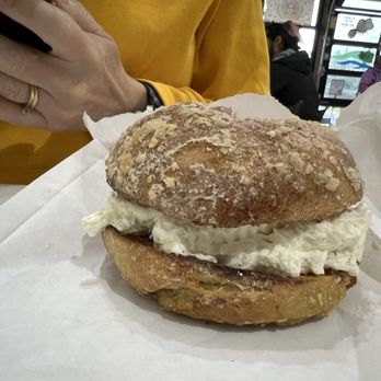 B's Bagels & Butters - French Toast bagel and cream cheese - Bagels Near Me - Gig Harbor, Washington
