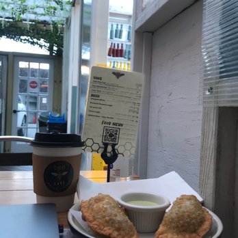 Bee Cafe - Chicken Curry Empanadas - Cafes Near Me - Woodside, New York Bee Cafe - Chicken Curry Empanadas - Cafes Near Me - Woodside, New York