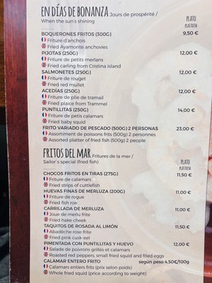 Menu photo 6 La Bodega de Alfalfa Seville, SE