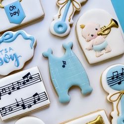 Custom baby shower cookies