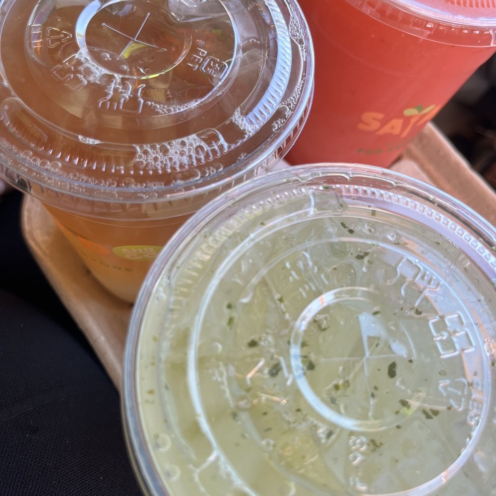 Arnold Palmer, Frozen Strawberry Lemonade and Cucumber Mint Lemonade